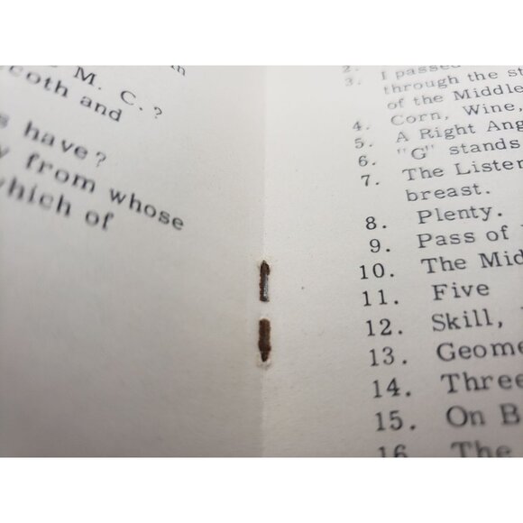 Masonic Catch-E-Kizm Book 1960 Revised Edition By M.J. Barrett 1960 - Picture 6 of 8